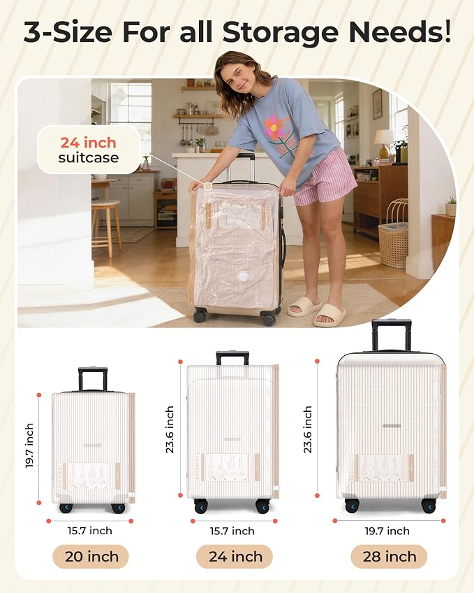 BAGSMART Vacuum Seal Storage Bags for Clothing Travel, 21 Pack Travel Essentials Bundle includes Laundry Bag & Waterproof Shoe Bag & TSA Approved Toiletry Bag, Hand Pump Included