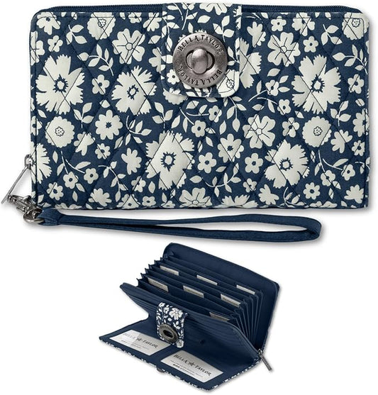 Bella Taylor Cash System Wallet for Envelope Budgeting - RFID Protected - Cash Stuffing Wallet with Detachable Wristlet