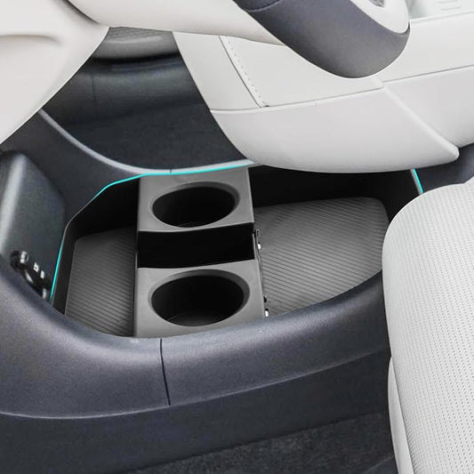 SHAOHAO for 2026 Hyundai Palisade Lower Organizer for 2026 Hyundai Palisade Accessories Under Console Organizer Tray, 2026 Palisade LX3 Buttom Insert Stoage Box with Cup Holder (Only for 7-Seat)