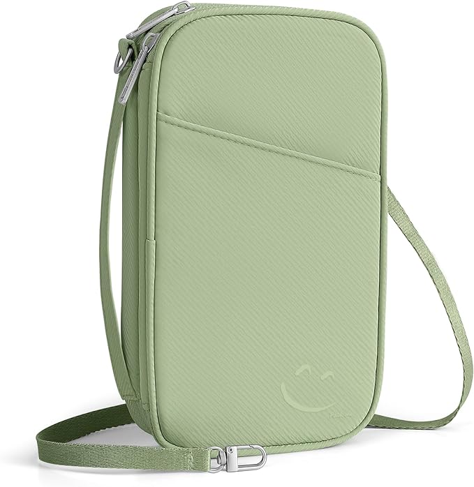 Travelkin 2-in-1 Passport Holder & Travel Organizer for Family with RFID Blocking, Multiple Passport Wallet for Men Women, Travel document holder for Credit Cards, Cash, and Electronic Essentials