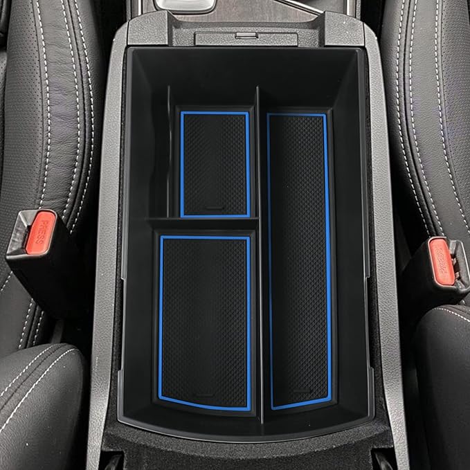 SHAOHAO for 2025 2026 Subaru Ascent Center Console Organizer for 2019-2026 Subaru Ascent Accessories Base/Premium/Onyx Edition/Limited/Onyx Edition Limited/Touring Double Space Armrest Insert Tray