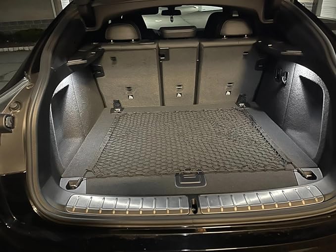 Rear Trunk Organizer Cargo Net for BMW X4 2015-2025 – Floor Style Cargo Net for SUV – Premium Mesh Elastic Car Trunk Organizer Vehicle Carrier Storage – Compatible with BMW X4