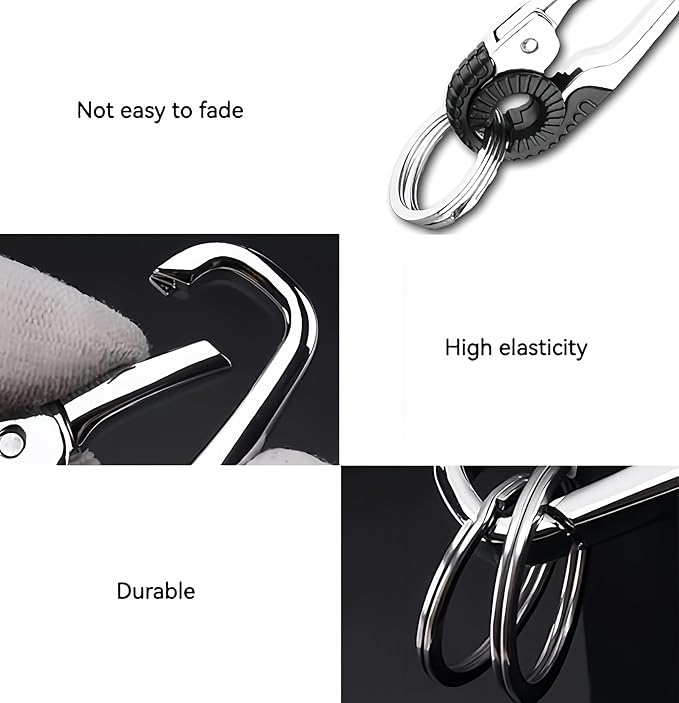 CHRIS GOOD Key Ring Keychain Keyrings,3pcs Key Chain Holder Clip Key Organizer Key Chain Ring for Men and Women,Key Holder