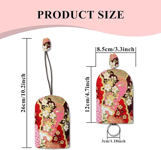 Key Case Cover, 2PCS Pull-Out Portable Key Cover Bag Car Key Case with Keyring and Strong Rope for Storing Keys