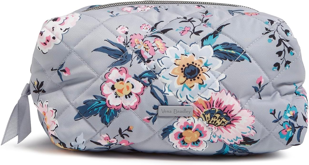 Vera Bradley Women's Performance Twill Medium Cosmetic Makeup Organizer Bag