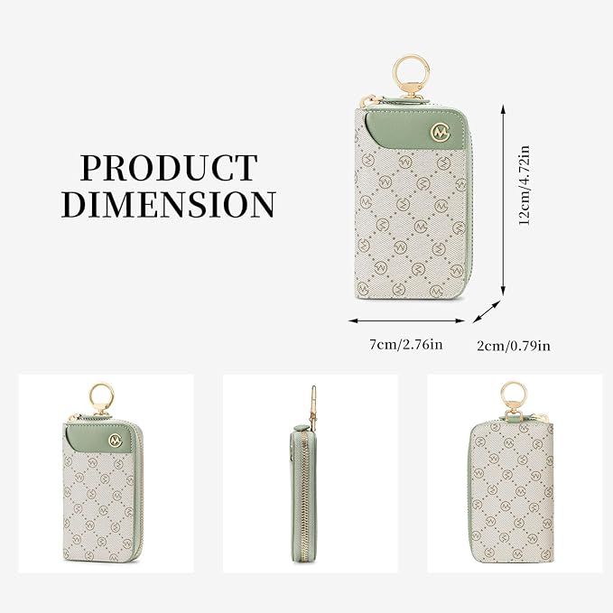 GOLF SUPAGS Women PVC Leather Car Key Chain Card Holder Wallet Pouch 6 Hook Snap Closure keys Money Organizer Case | Card Holder, 6 Hook, Snap Closure, keys, Money Organizer, Case