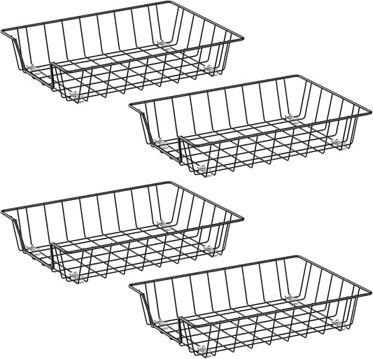 Gawerk Letter Desk Tray Organizer, A4 File Tray Magazine Files Storage Basket Organizer Bin (4)