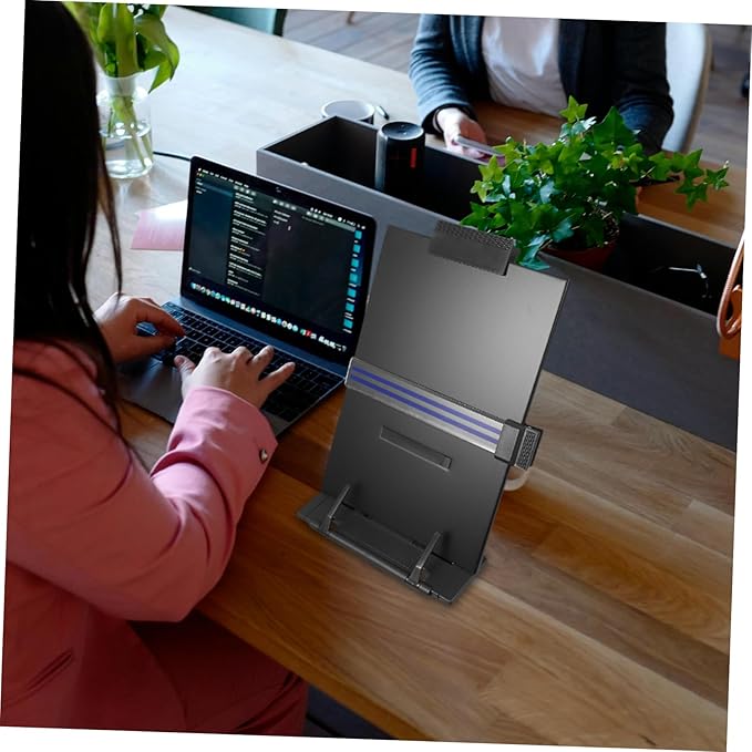 Artibetter Adjustable Document Holder Desk Book Organizer Retractable Book Stand Stand Table Document Holder Copy