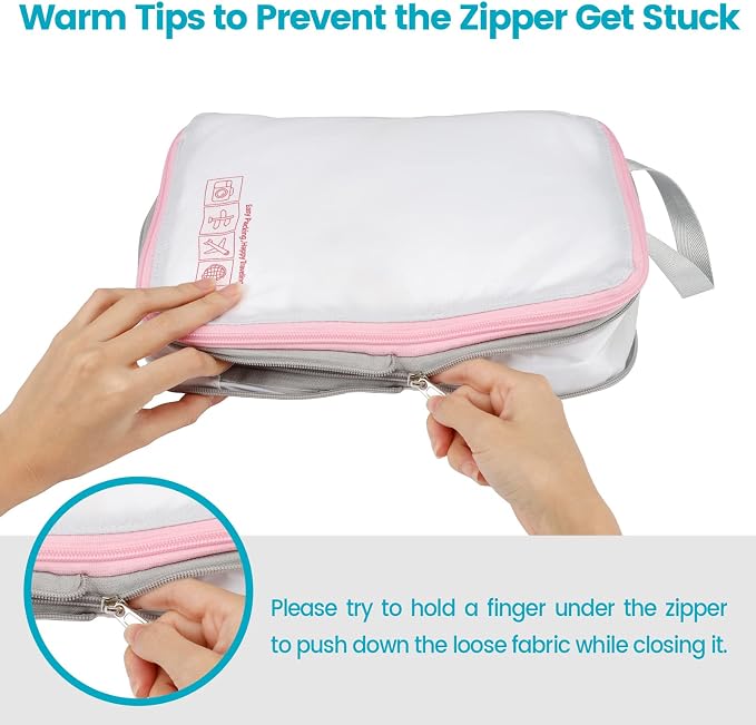 Cambond Compression Packing Cubes for Travel - Lightweight Expandable Travel Bags Luggage Organizers Travel Essentials Compression Cubes for Travel Space Saver for Carry on Suitcases Organizer