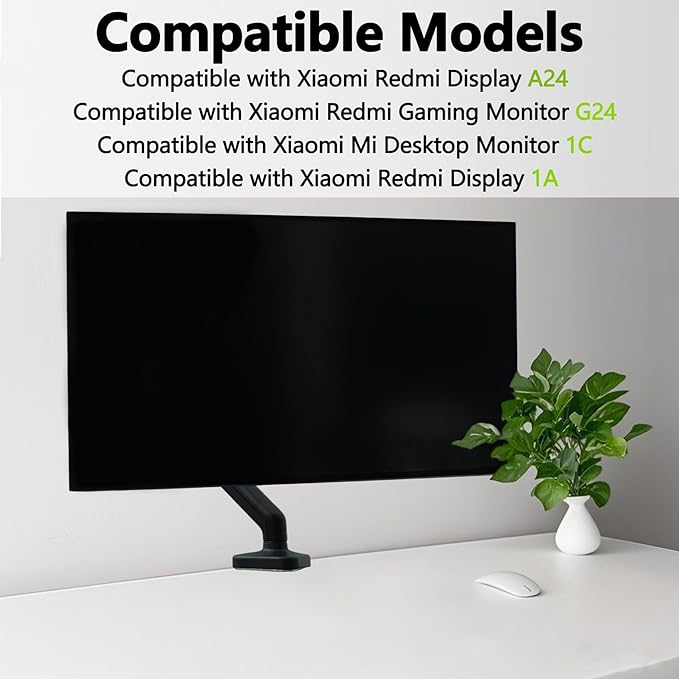 G24 Vesa adapter Compatible with Xiaomi mi 23.8" monitor（Fits A24 ,G24 ,1C,1A,RMMNT238NFï¼?Mount Bracket for VESA 75x75 to 100x100 Monitor Arms, Stands and Wall Mounts