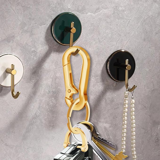 Zinc Alloy Key Chain 3 Packs Keychain Keyring Organizer Key Ring Holder Clip for Men and Women