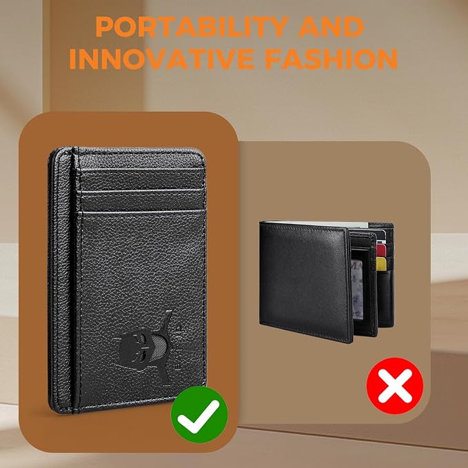 Leather Bat Wallet for Men and Women Personalized Wallet,Design with Cut-out Face,Slim Pocket Bat ID Wallet for Quick Access,Multiple Card Slots and Cash Compartments, the Best Gift for Holiday