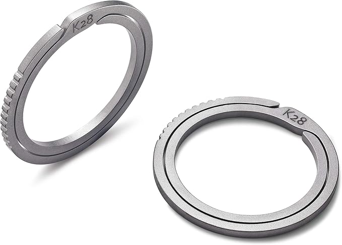 BANG TI Titanium Quick Release Side Pushing Key Rings Labor Saving Bulk Kit