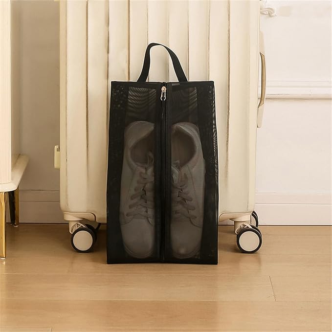 Multipurpose Travel Shoe Organizers Water Resistant Nylon Bag For Sports Gears Clothes Storage With Breathable Compartments M