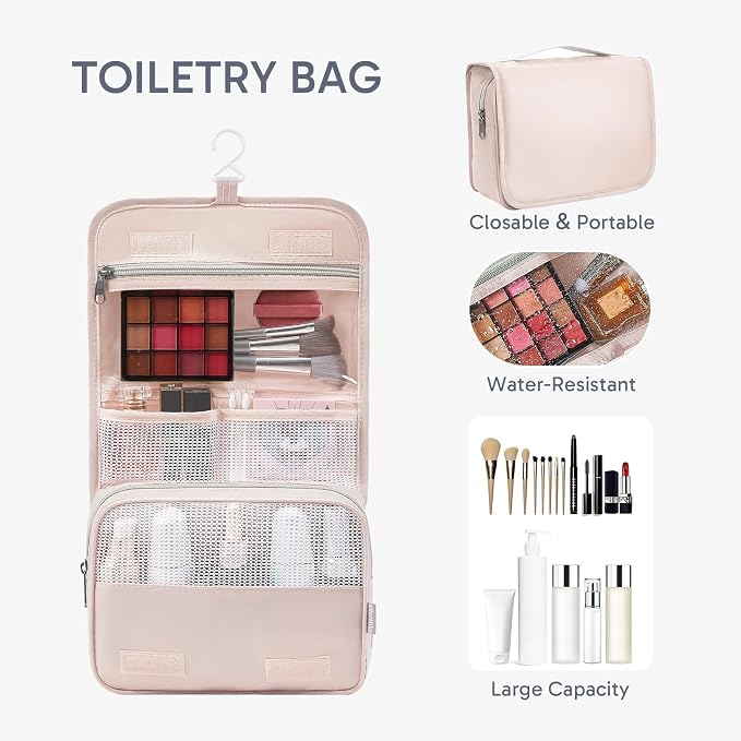 10 Set Packing Cubes for Travel, Gifts for Women Mom,Anti-Tearing Suitcase Organizer for Luggage with Shoe & Hanging Toiletry Bag,OlarHike Vacation Essentials & Accessories for Cruise Ship
