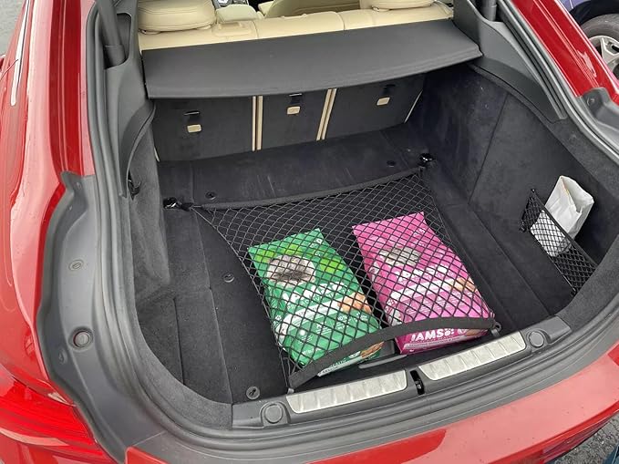 Trunk Organizer Cargo Net for BMW 4-Series 2014-2025 – Floor Style Cargo Net for Hatchback Coupe – Premium Mesh Car Trunk Organizer Vehicle Carrier Storage–Compatible with BMW 4-Series