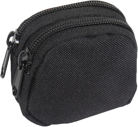 Outdoor EDC Pouch Admin Pouch mini Molle Pouches,Double Zipper EDC Pocket Organizer can be Worn on The Belt