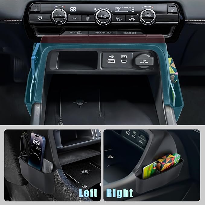 Center Console Organizer Compatible with 2023 2024 2025 2026 Honda Pilot 2026 Passport Gear Shift Console Side Tray Box Interior Accessories