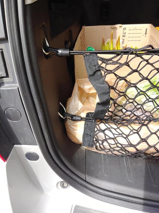 Trunk Organizer Cargo Net for Chevrolet Traverse 2018–2026 – Envelope Style Cargo Net for SUV – Premium Mesh Car Trunk Organizer Vehicle Carrier Storage – Compatible with Chevy Traverse