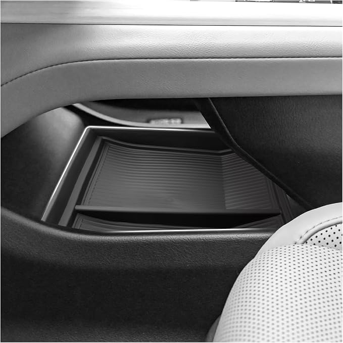 SXCY for 2026 Lexus ES Center Console Organizer for 2026 Lexus ES Accessories Under Console Tray for 2026 Lexus ES TPE Under Console Storage Organizer