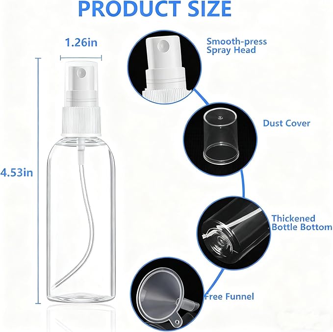 DTDNZKN 14 Pack Travel Bottles for Toiletries - TSA Approved Leak-Proof Squeezable Containers for Shampoo, Conditioner, Lotion, and Body Wash - Convenient and Practical Travel Accessories