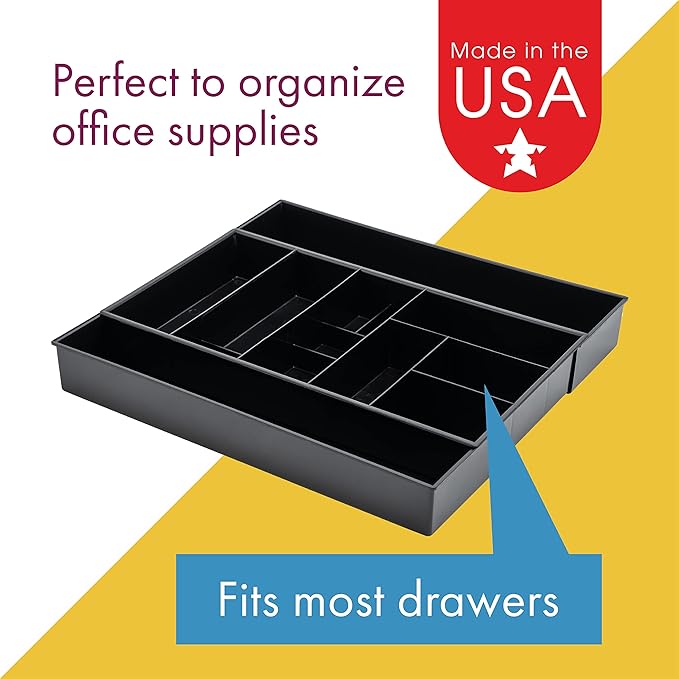 Dial Industries Expandable Office Drawer Desk Organizer Storage Tray