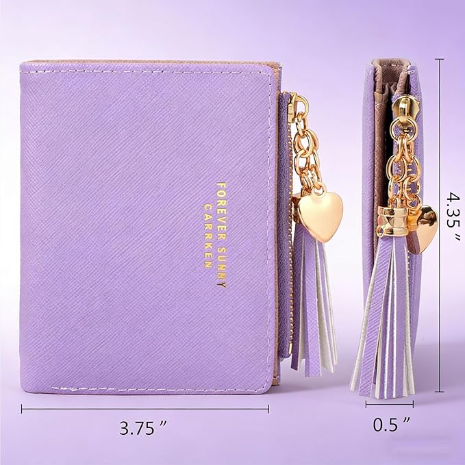 Valentoria Womens Wallet Cute Elegant Long Slim Card Holder Case Minimalist Coin Purse Thin Tassels Zip Clutch Wallets for Girls Ladies | Cute, Elegant, Long, Slim, Case, Minimalist