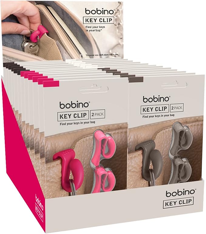 Bobino Key Clip 2-Pack - Stylish Minimalist Organizer