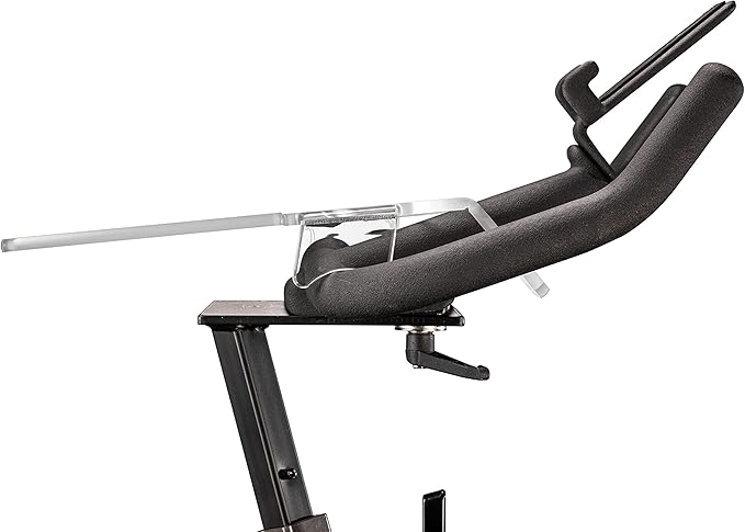 TFD The Tray, Laptop Tray Compatible with Schwinn IC4 and Bowflex C6 Bikes, Made in USA, Premium Acrylic Desk Holder for Laptop, Tablet, Phone, Books, and Bike Accessories