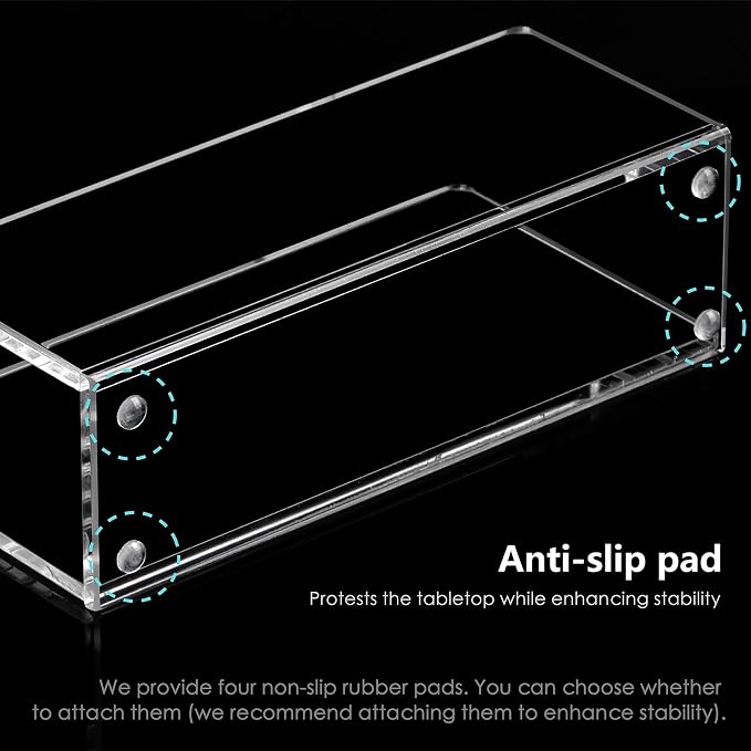 Acrylic Desk Mail Organizer Sorter, Clear Small File Holders, Countertop Letter Envelope Bill Filling Folders Organization, Paper Document Storage Rack for Office,Home, School