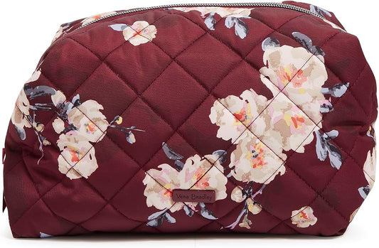 Vera Bradley Women's Performance Twill Large Cosmetic Makeup Organizer Bag