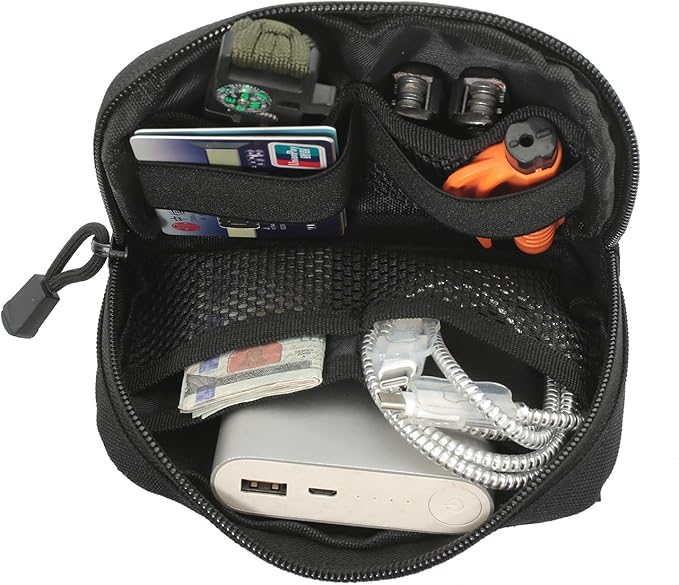 Mini Heavy Duty Tactical Belt Pouch for Men - Small Molle Pouch,Tactical Admin Pouch Compact EDC Utility Gadget Gear Pouches for Traveling, Hiking