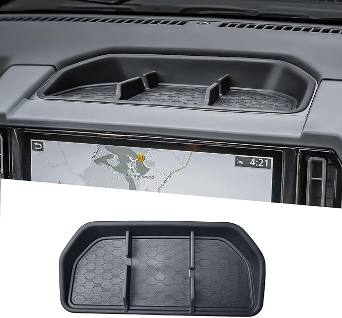 HGWEI Dash Storage Tray Compatible with 2025 2026 Nissan Frontier Accessories Center Console Dashboard Organizer Interior Insert Compartment Mounted Holder (Not for 2022-2024 Frontier)