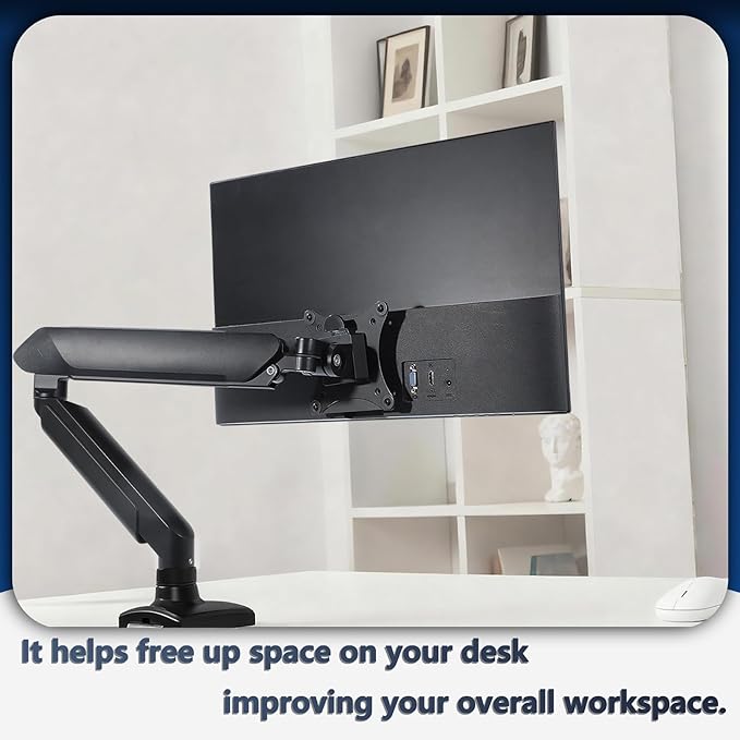 27M Monitor Arm/Mount VESA Bracket Adapter Compatible with HP Pavilion 22" 24" 27" Monitor(Fits 22M, 24M,27M)- 75x75mm to 100x100mm Black Wall Mount Bracket
