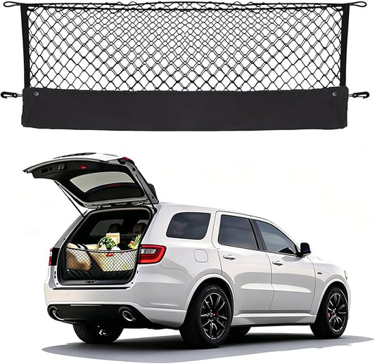 Envelope Style Cargo Net Compatible with Dodge Durango SXT GT R/T SRT New 2026 2025 2024 2023 2022 2021 2020 2019 2018 2017 2016 2015 2014 2013 2012 2011 2010-1998 Trunk Car Tailgate Netting