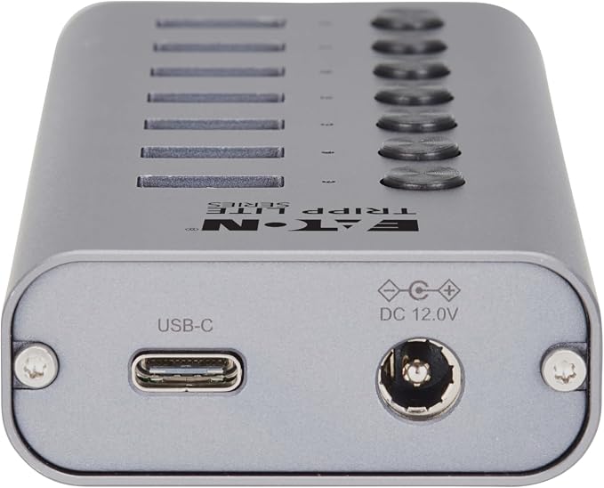 Eaton Tripp Lite Series USB C Hub 3.2 Gen 1 with 7 USB-A Ports and Individual On/Off Switch, 5 Gbps Data Transfer, Plug-and-Play, USBC Laptop Docking Station, 3-Year Warranty (U360-007-SW)