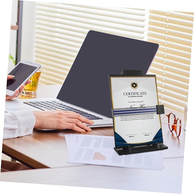 Gadpiparty Adjustable Document Holder for Desk Versatile Clip Copy Stand for Reading Typing and Learning Material for Home Office and School Use