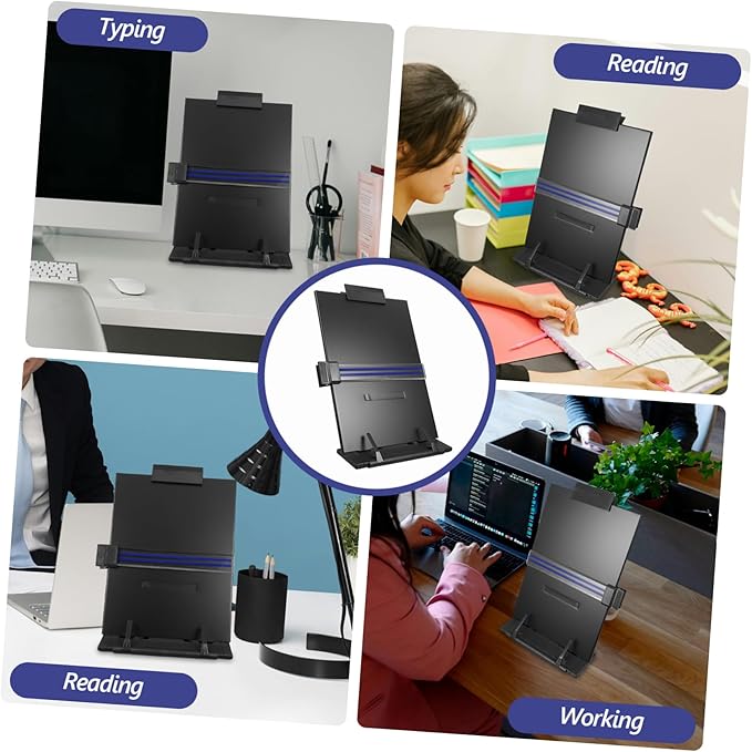 Angoily Adjustable Reading Stand for Desk Document Holder Holder Stand for Typing Reading Music Scores
