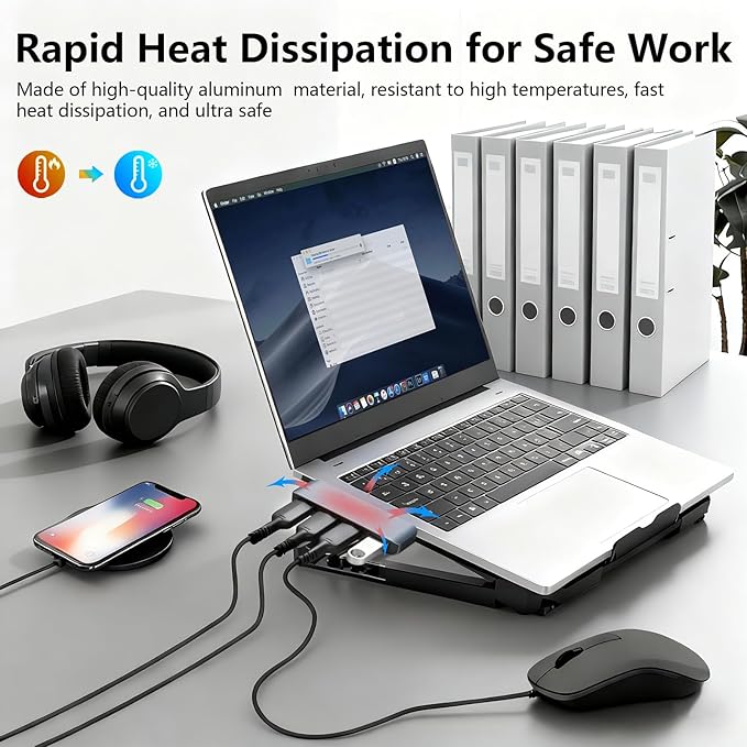 USB 3.0 Hub | Premium USB hub for Laptops Cable-Free Plug-and-Play Design, USB Splitter Seamlessly Integrated with Your Device Wide Compatibility with Laptops, Desktops and Most USB-Enabled Devices