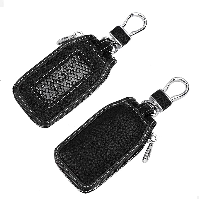 2 Pieces Leather Car Key Chain Case Holder Car Key Case Key Fob Protector Car Key Fob Cover Case