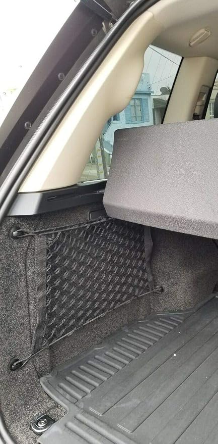 2 Side Load Retainer Luggage Cargo Nets for Land Rover Range Rover 2003-2017 - Premium Mesh Car Trunk Organizer - Black Nylon Locks - Compatible with Car