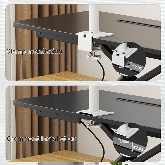JOY worker Standing Desk Converter, 32" Wide Height Adjustable Sit Stand Up Desk Riser with Keyboard Tray, Desktop Workstation Riser for Home Office Computer Laptop, Particle Board, Black