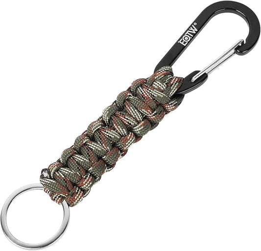 EOTW Carabiner Keychain,Paracord Keychain Small Aluminum Clip D Ring for Camping, Hiking, Fishing, Or As A Key Organizer