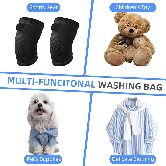 Shoe Washing Bag for Washing Machine,Fluffy Fibers Keep 360° Wrap-around Cleaning for All Types Shoe And Sizes,Laundry Shoe Bag for Washer and Dryer, Reusable Shoe Cleaning Bag for Sneaker
