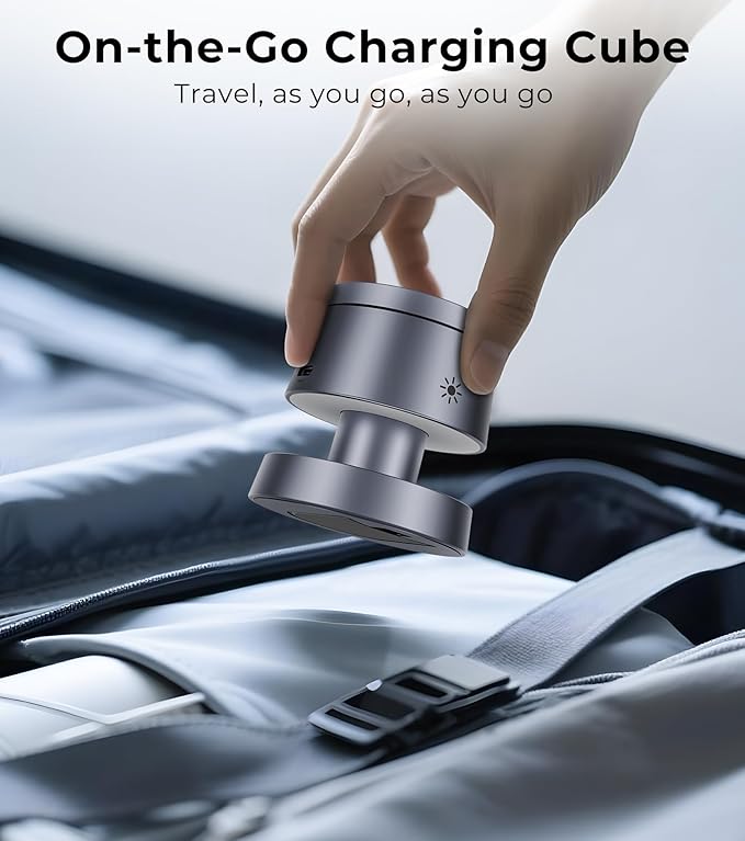 4-in-1 Magnetic Wireless Charging Station for iPhone 17/16/15/14 Pro Max, with Night Light Wireless Charging Station Fast Charging for Apple Watch, Earphones & Multiple Devices