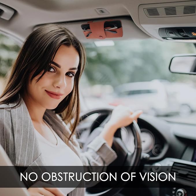 Sunglass Holder for Car Visor Glasses Case Non-Slip Clip Universal for Sunglasses Eyeglasses Car Interior Accessory
