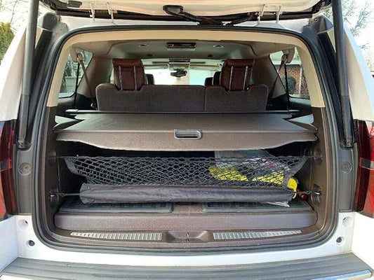 Rear Trunk Organizer Cargo Net for Chevrolet Tahoe 2015–2026 – Envelope Style Cargo Net for SUV – Premium Mesh Elastic Car Trunk Organizer Vehicle Carrier Storage–Compatible with Tahoe