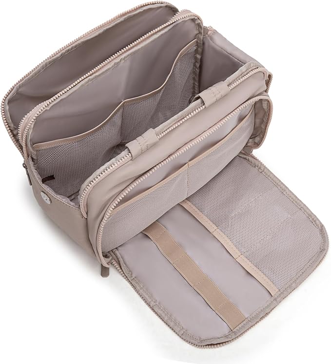 Montana West Travel Toiletry Bag for Women, Large Capacity Makeup Organizer, Lightweight Puffy Cosmetic Bag with Waterproof Lining, Front & Back Zipper Pockets, Travel Essentials Bag
