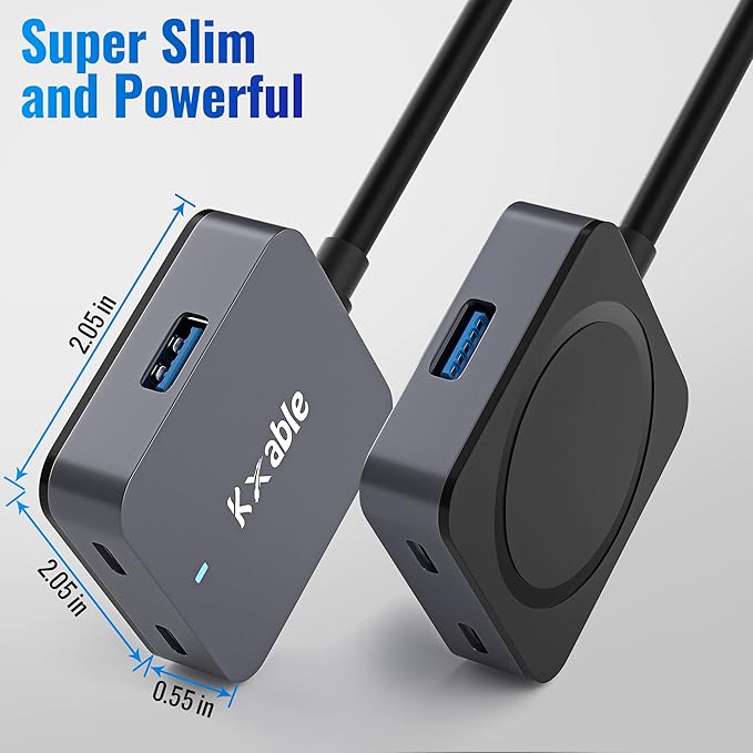 Upgrade USB C Hub, Expander Multi USB Ports Cable 25FT, Long USB 3.1 C Extension Cable with 4-Port (2 USB-A Ports+2 USB-C Ports), USB C Y Splitter Hub, Type-C Male to A-Female + C-Female Extender Cord