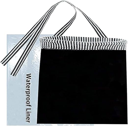 Car Trash Bag Hanging Front Seat Back Seat Headrest Console - Car Trash Bin with Reusable Waterproof Liner and Disposable Bags - Car Waste Basket (Small Black)